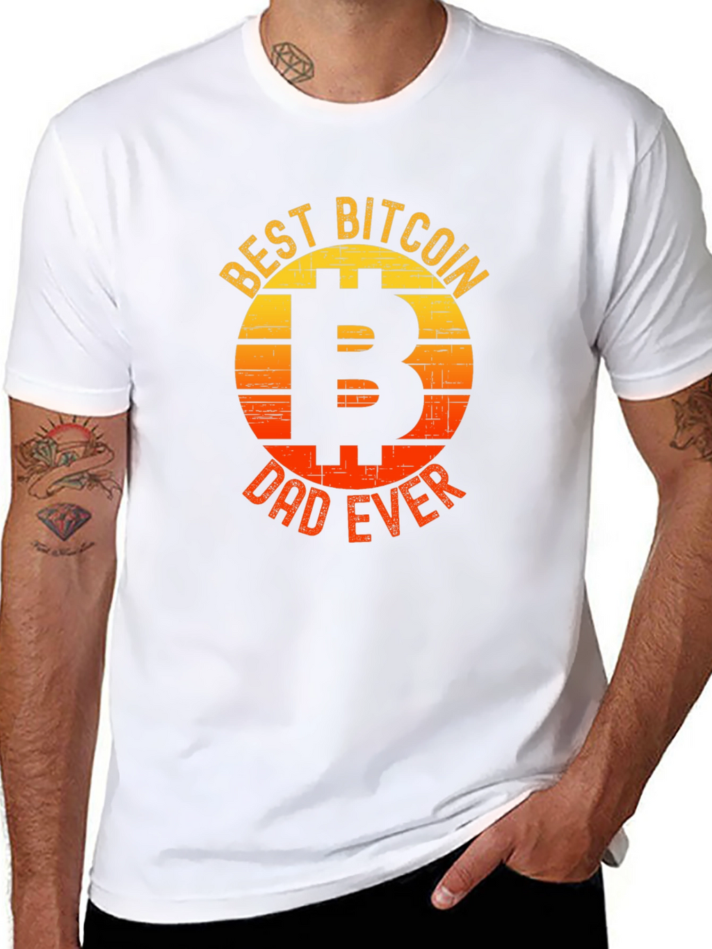 Best Bitcoin Dad Ever Graphic T-Shirt