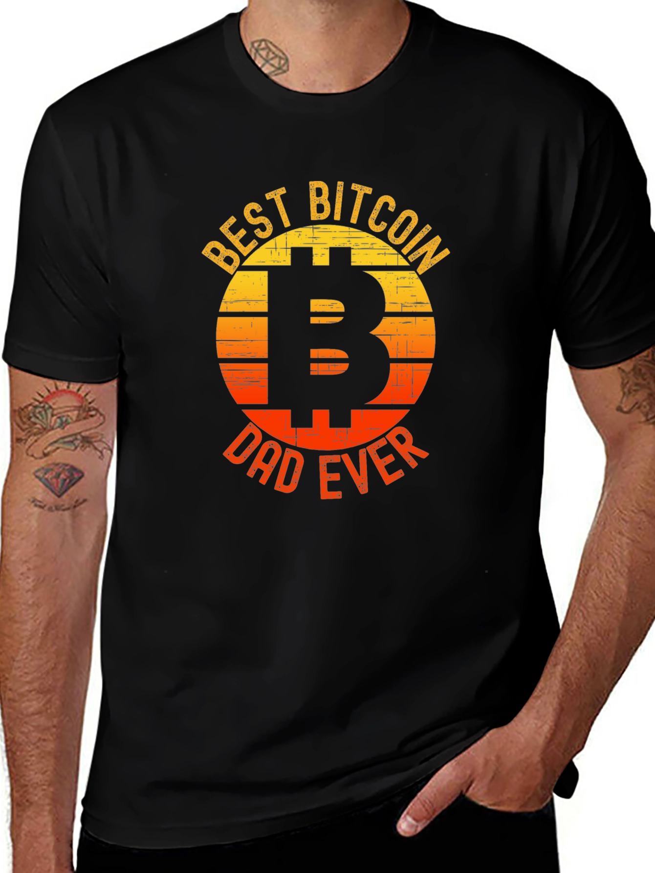 Best Bitcoin Dad Ever Graphic T-Shirt