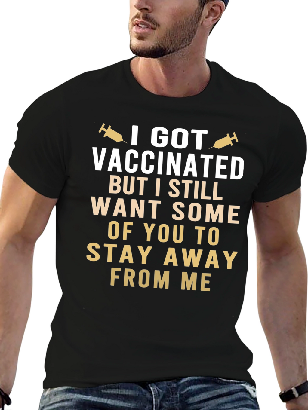 Vaccinated Still Want Space Funny T-Shirt