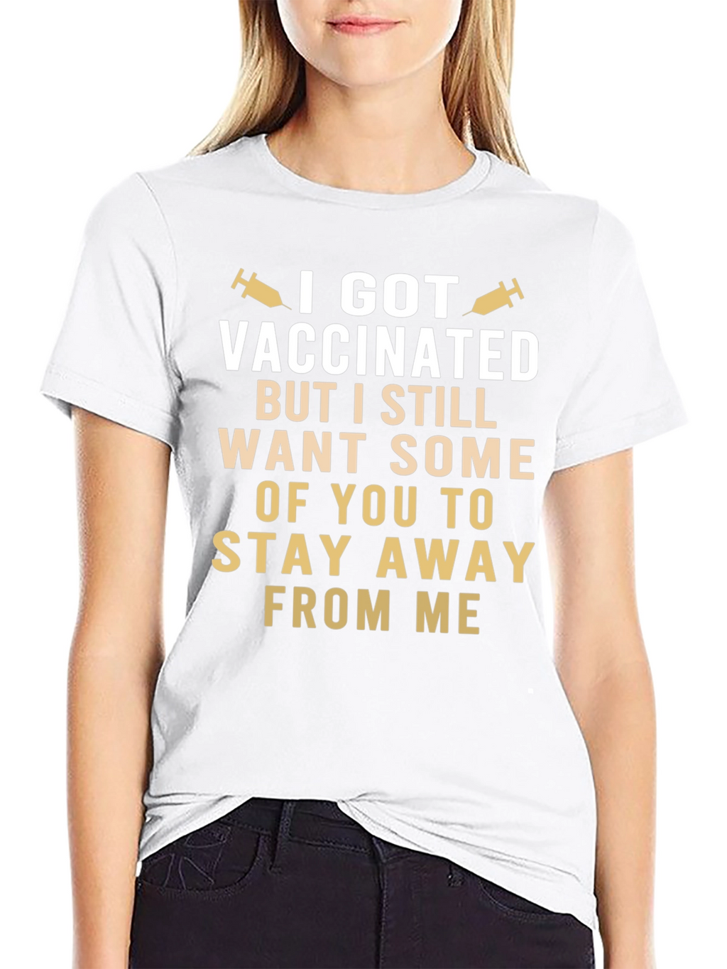 Vaccinated Still Want Space Funny T-Shirt