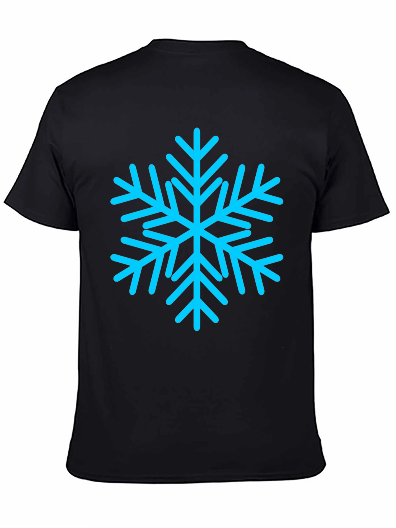 Snowflake Graphic Black T-Shirt