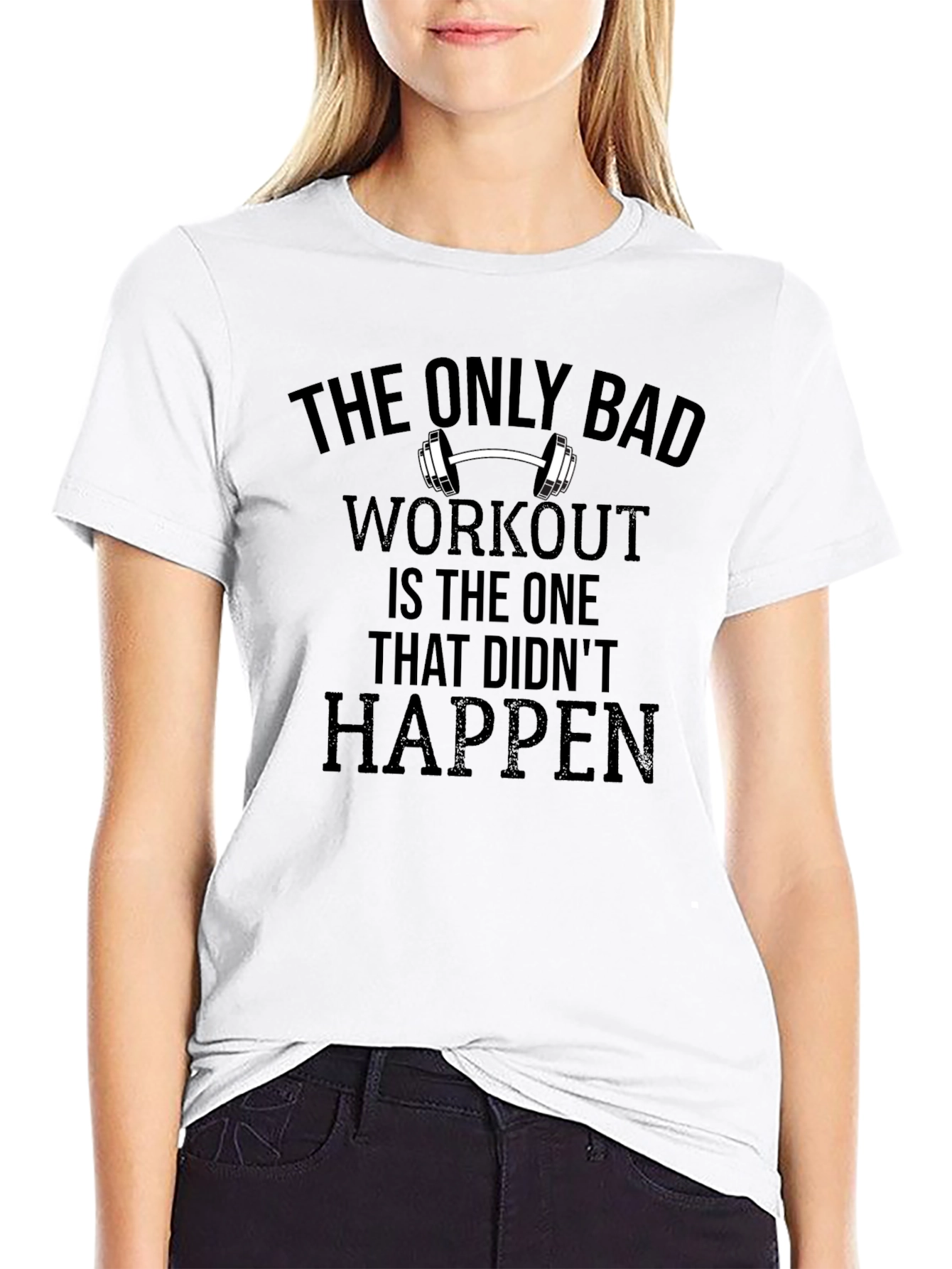 Workout Motivation Tee: No Bad Workouts