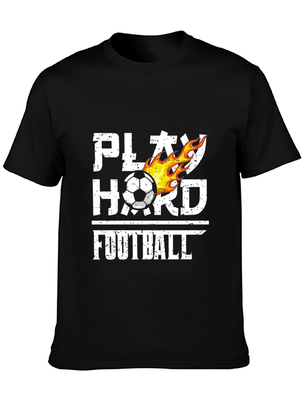 Play Hard Football T-Shirt Black