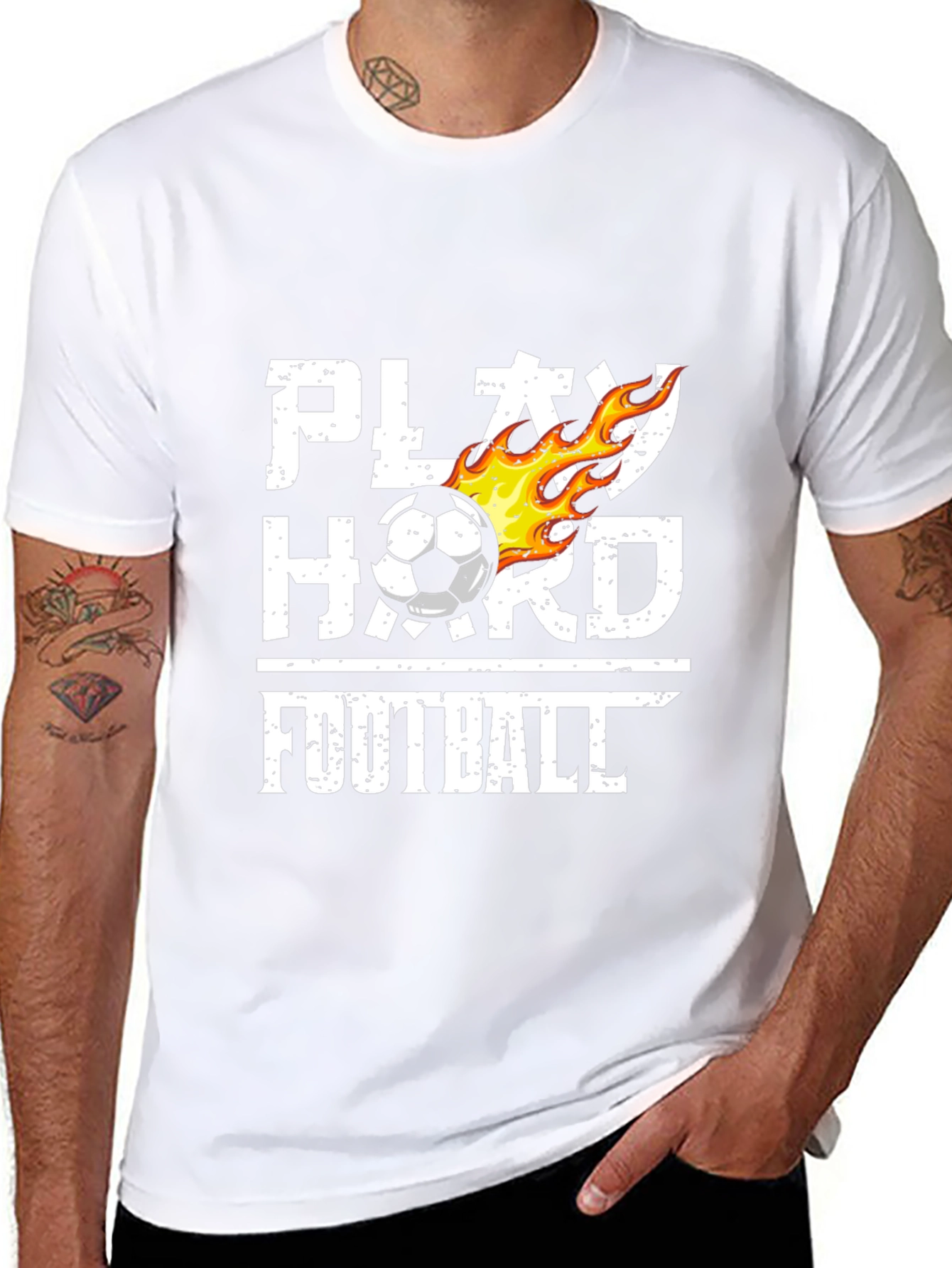Play Hard Football T-Shirt Black
