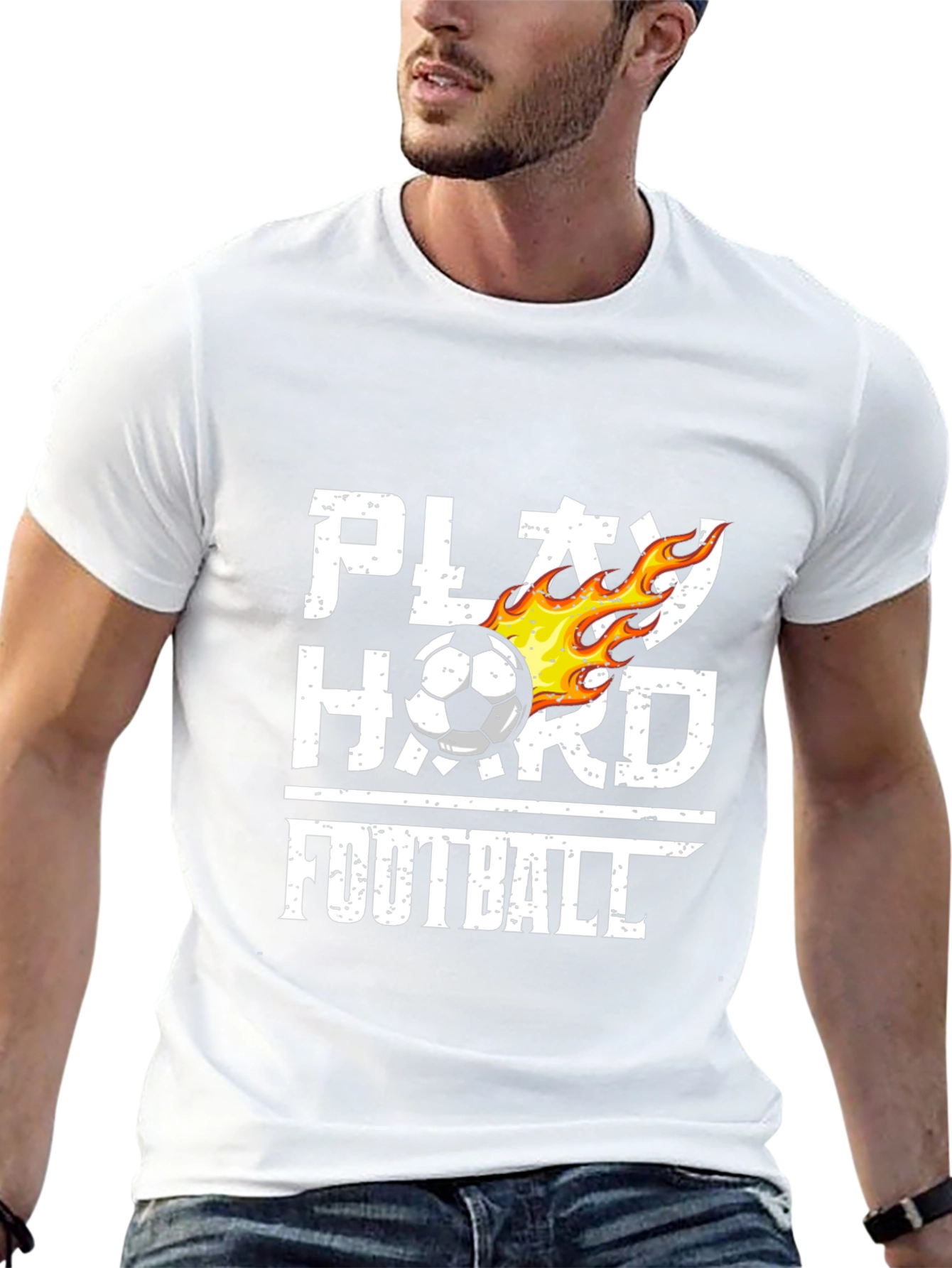 Play Hard Football T-Shirt Black