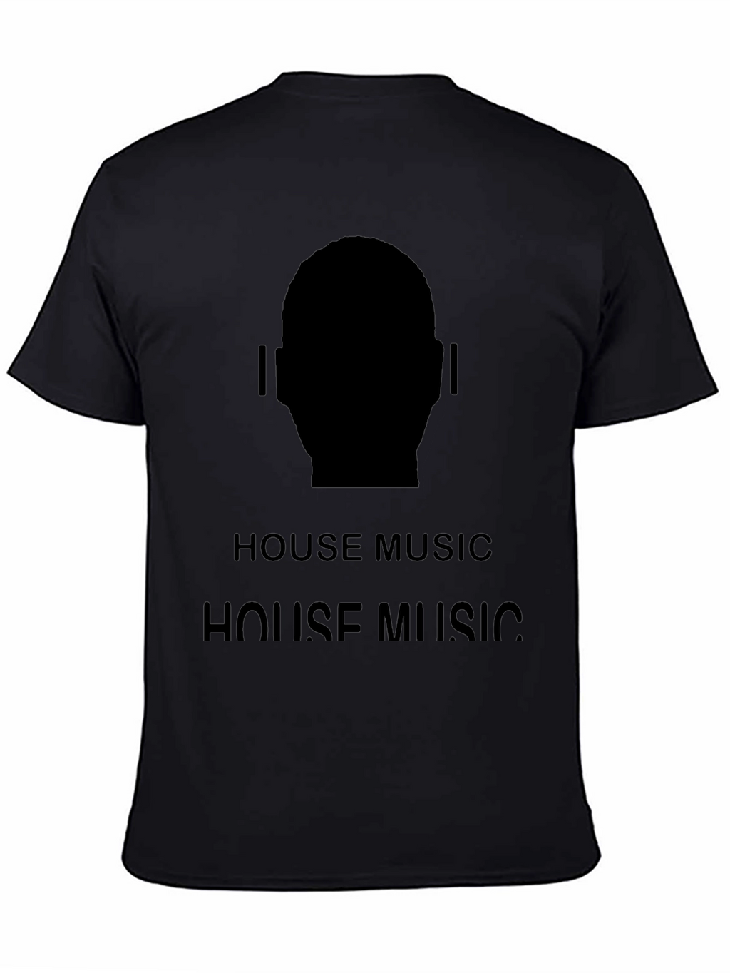 House Music Silhouette Tee - Black