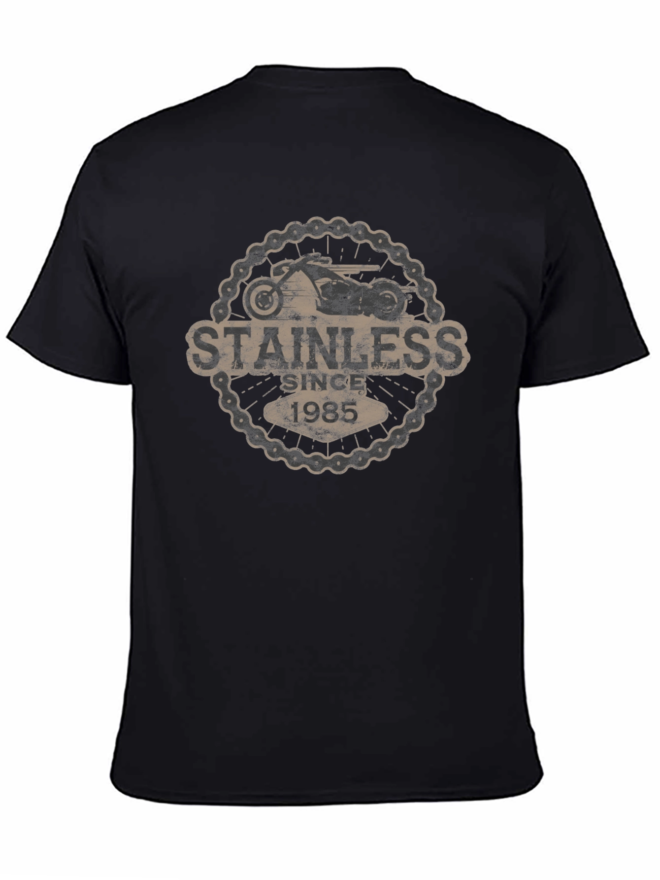 Stainless Since 1985 Black Graphic Tee