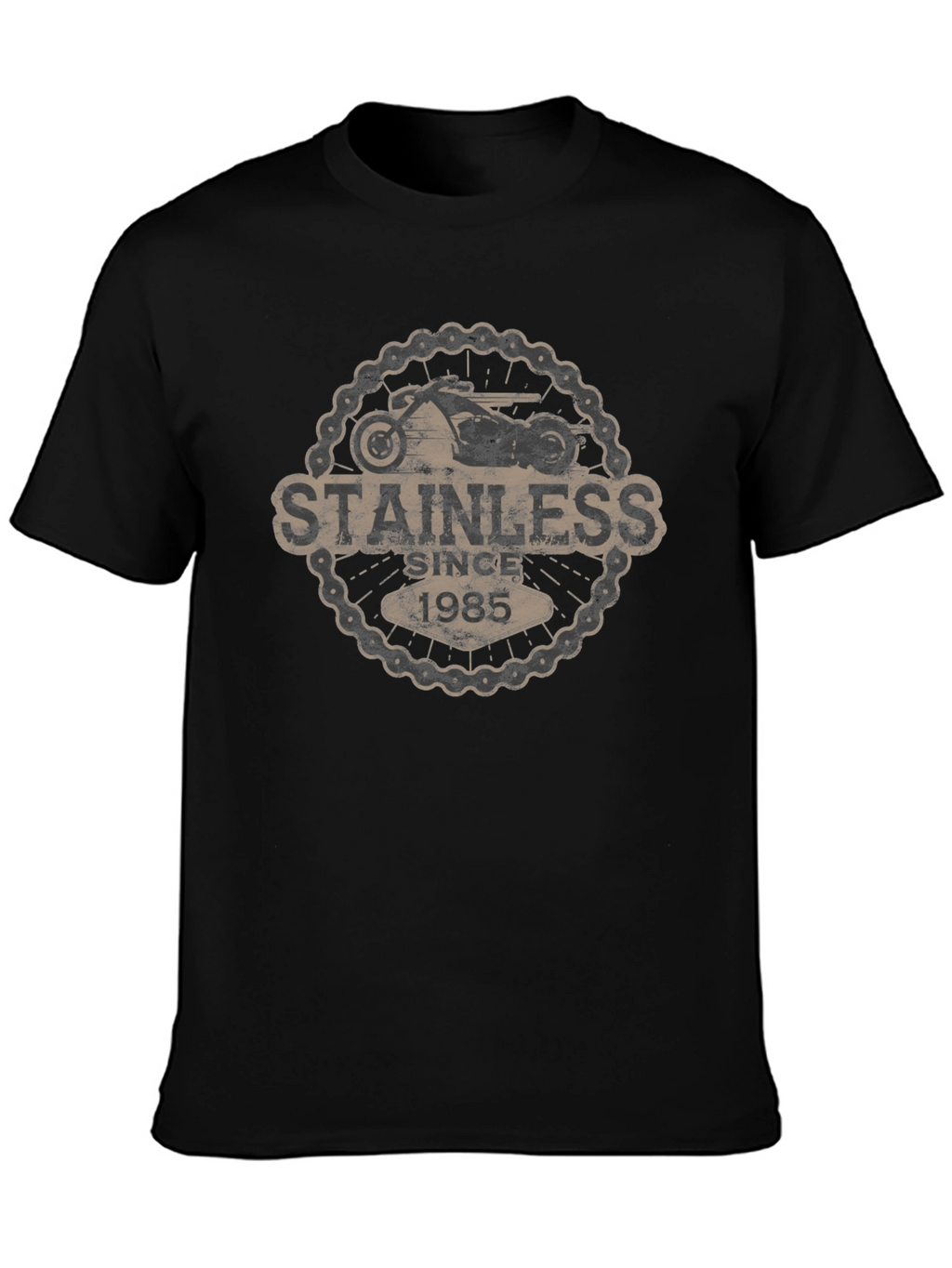 Stainless Since 1985 Black Graphic Tee