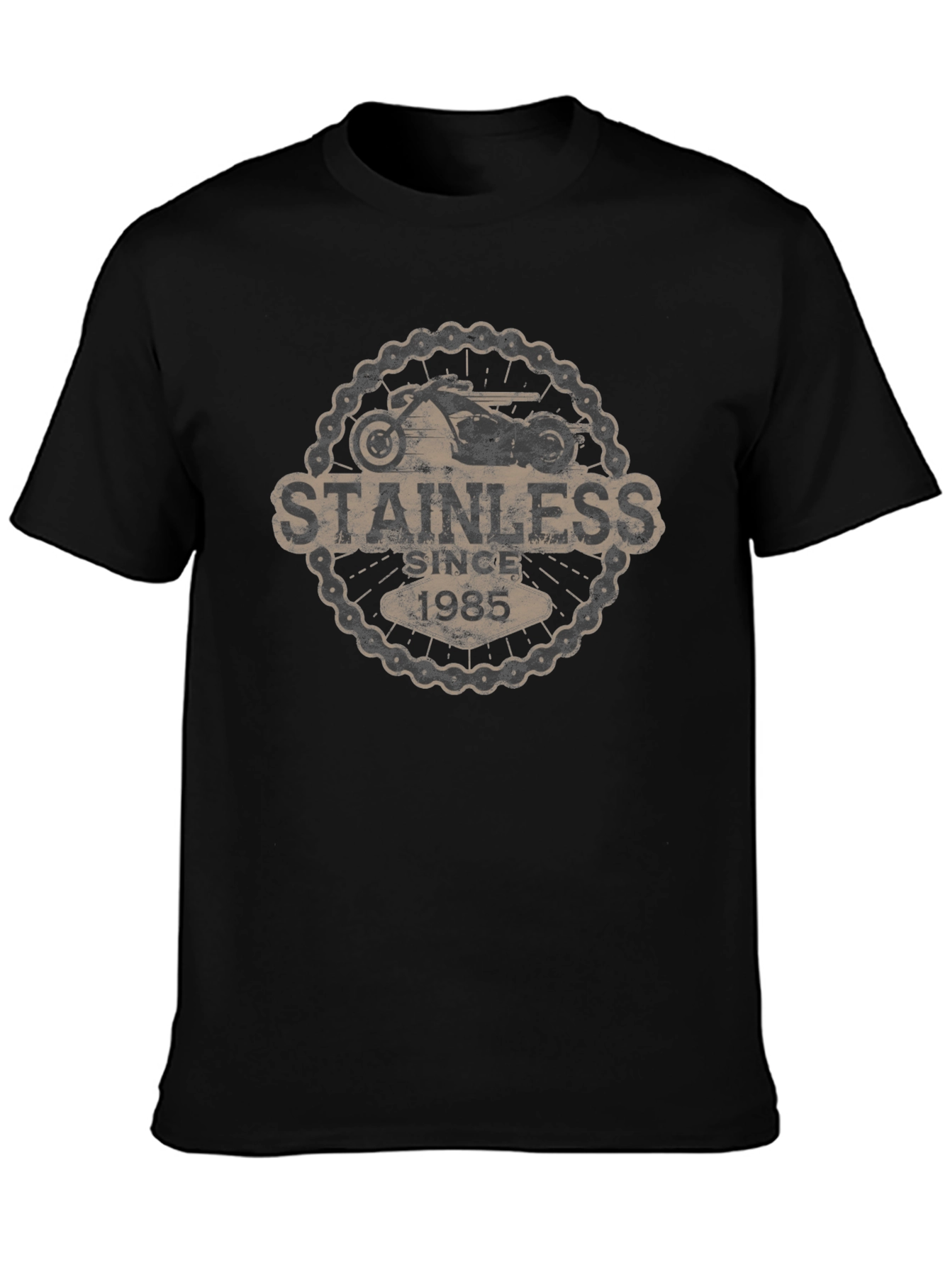 Stainless Since 1985 Black Graphic Tee