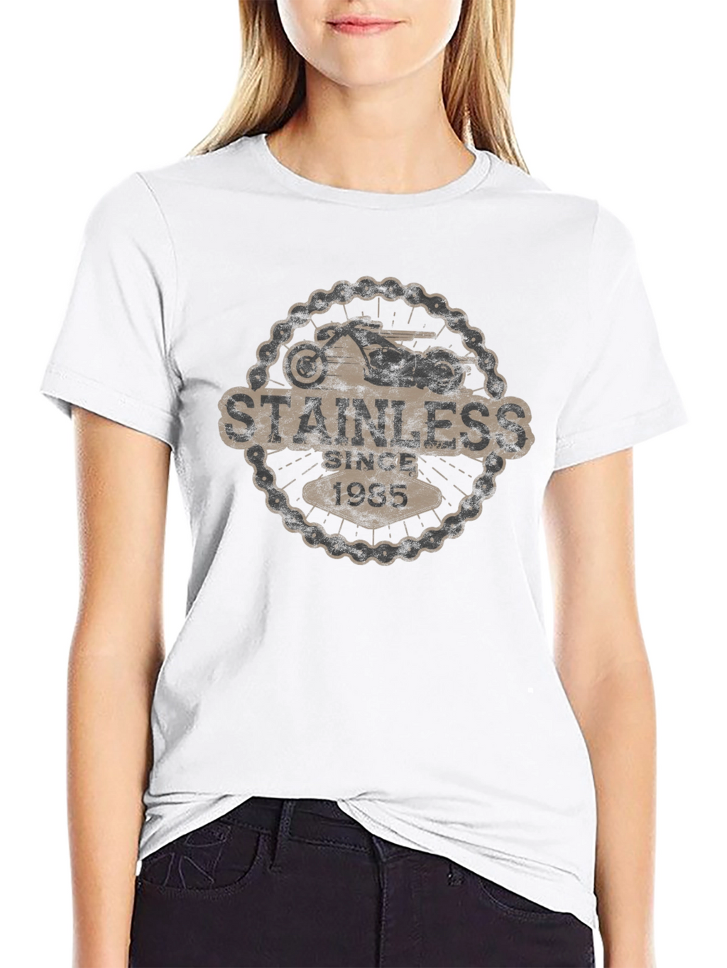 Stainless Since 1985 Black Graphic Tee