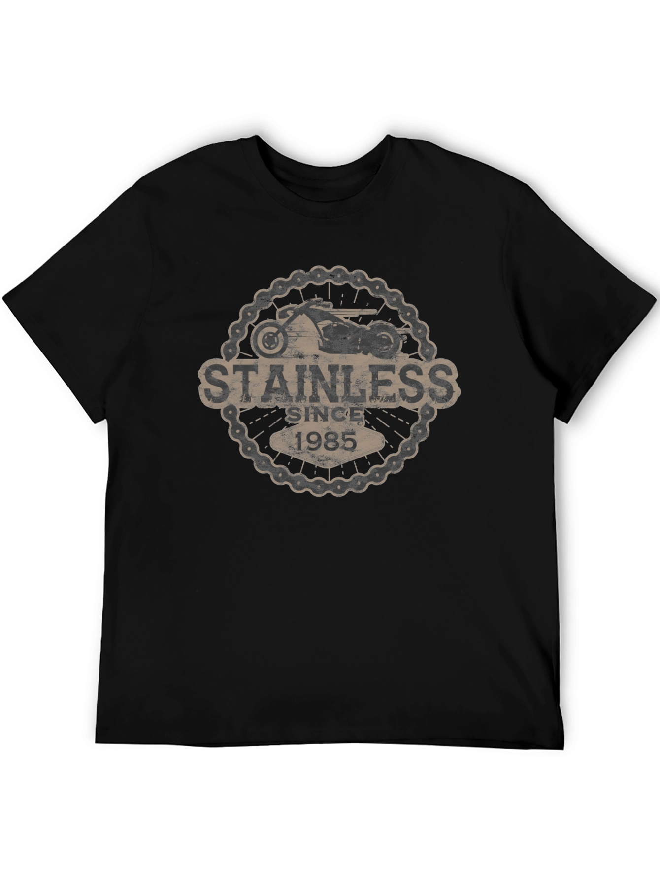 Stainless Since 1985 Black Graphic Tee