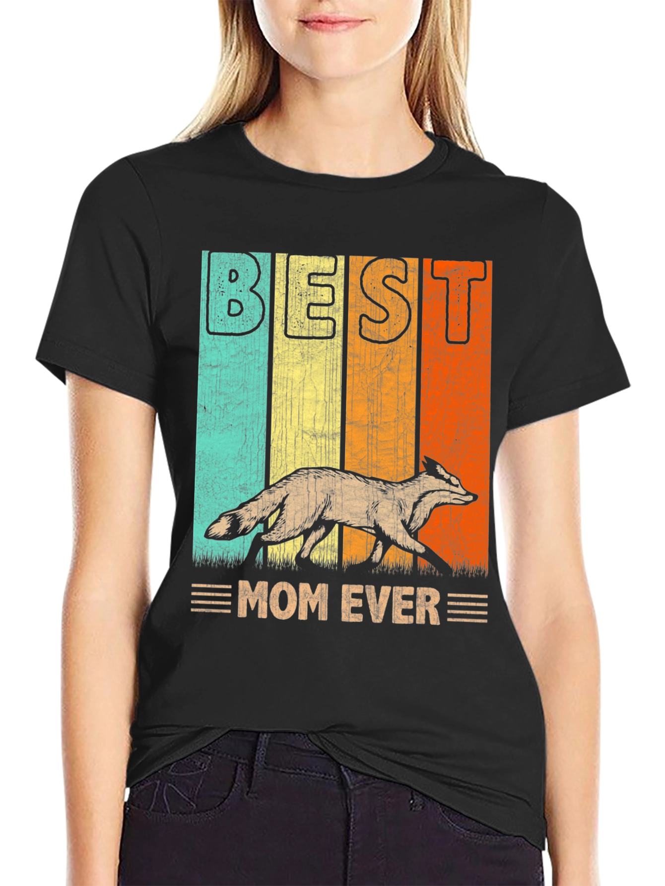 Best Mom Ever Fox Graphic Tee