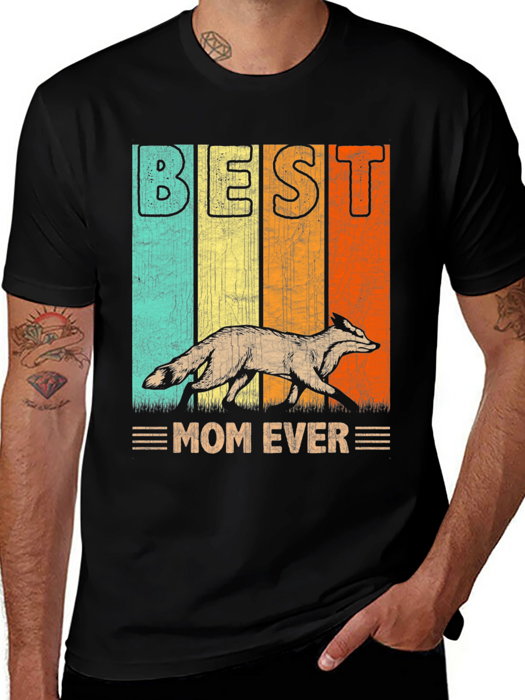 Best Mom Ever Fox Graphic Tee