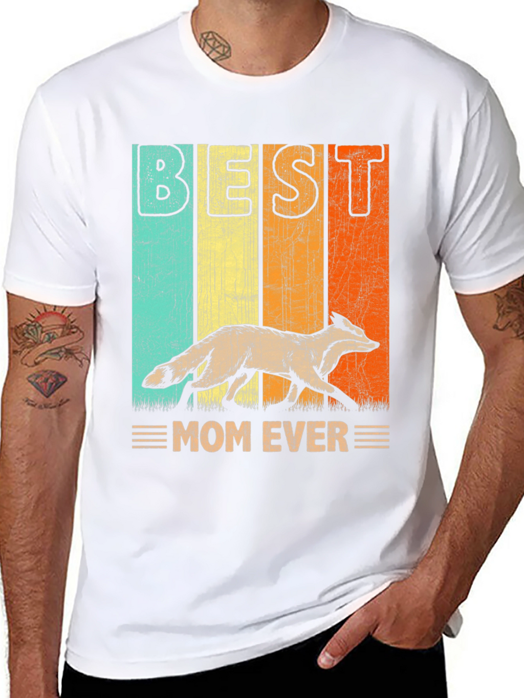 Best Mom Ever Fox Graphic Tee