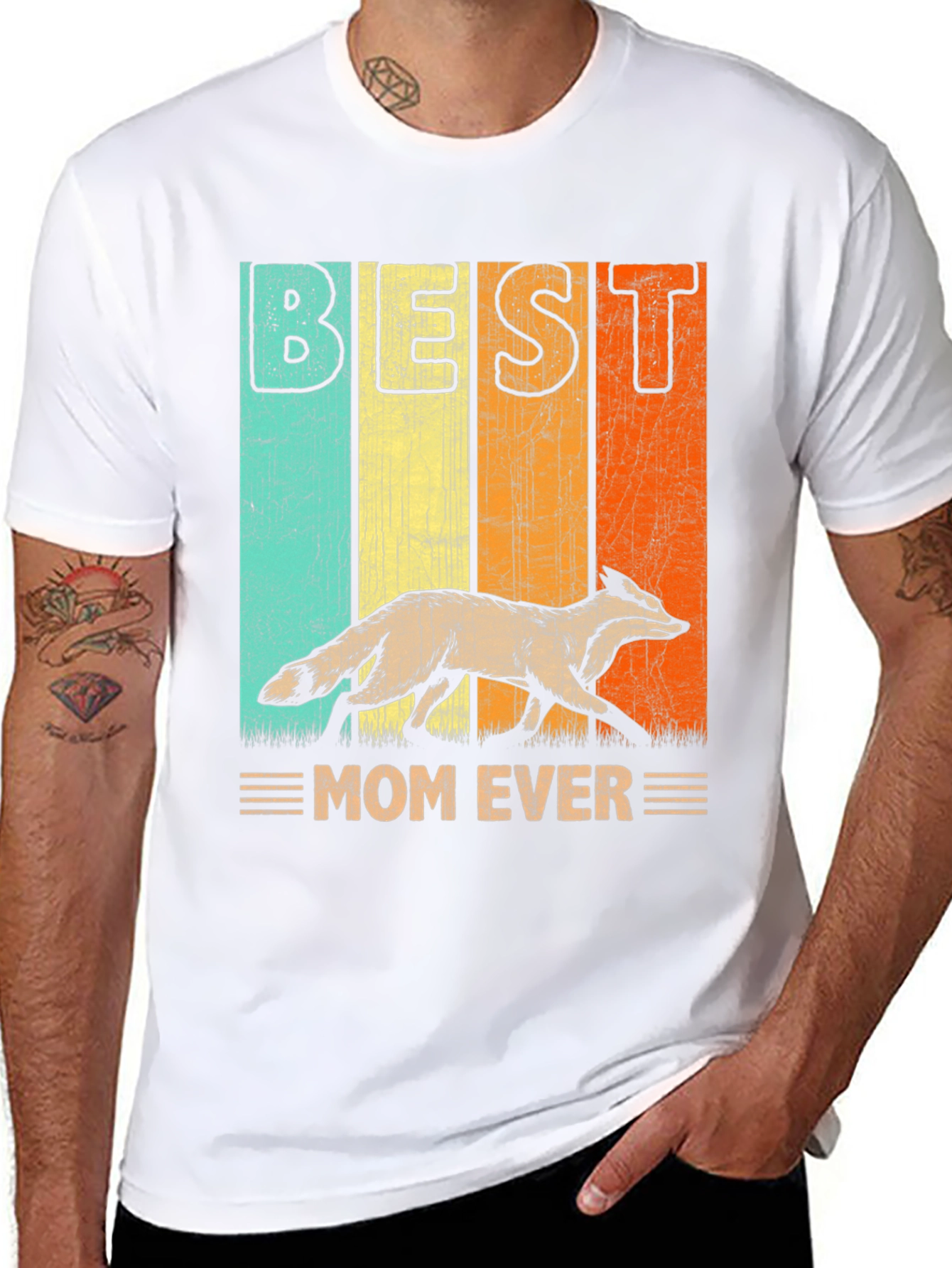 Best Mom Ever Fox Graphic Tee