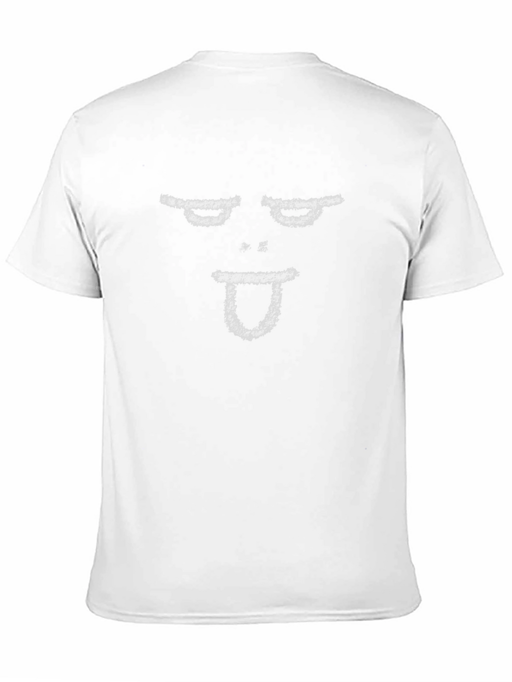 Funny Face Graphic Tee - Black Cotton T-Shirt