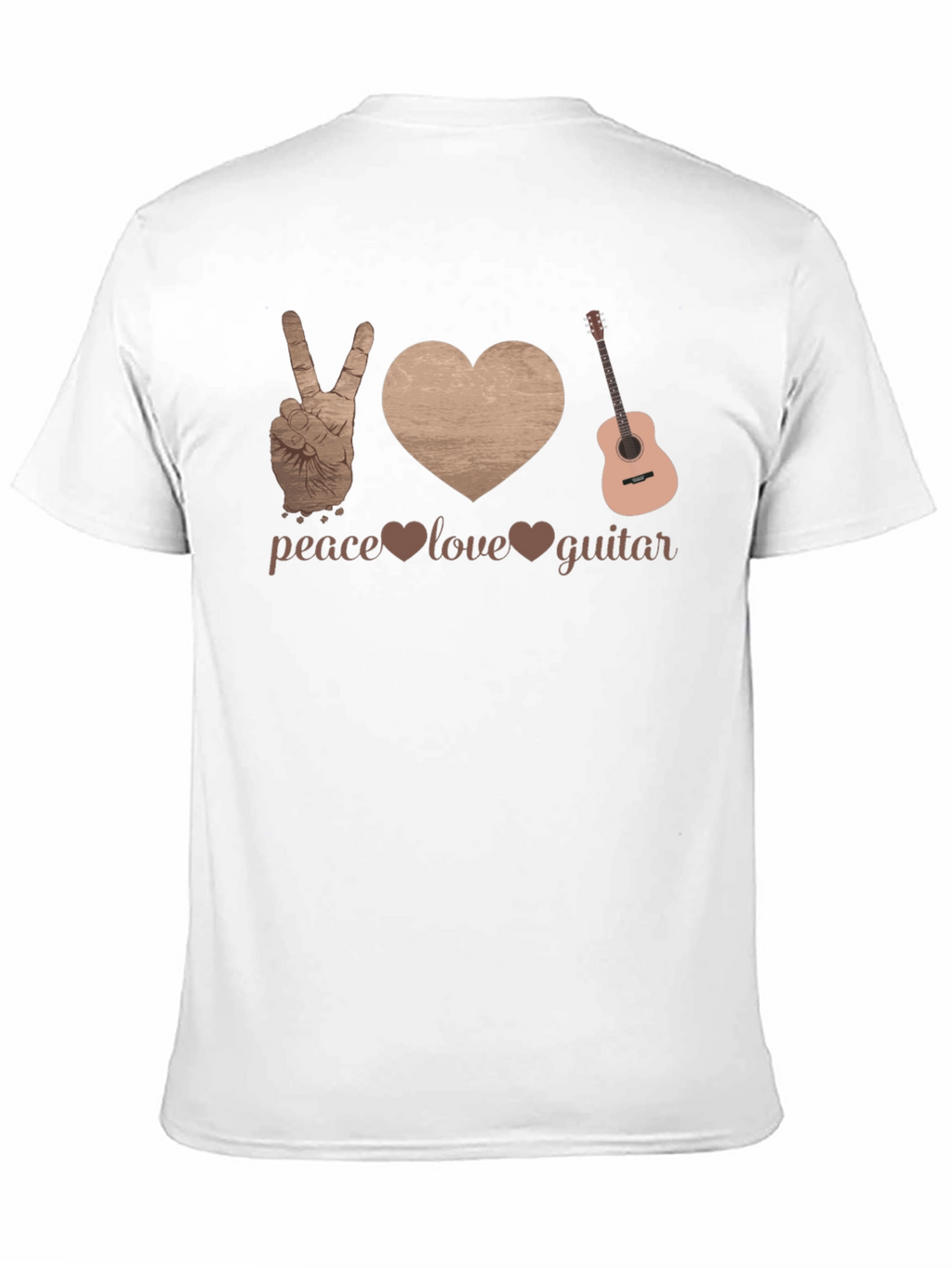 Peace Love Guitar Graphic Tee