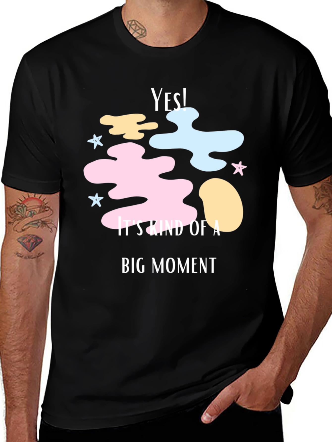 Yes! Big Moment Graphic Tee - Soft Cotton Blend