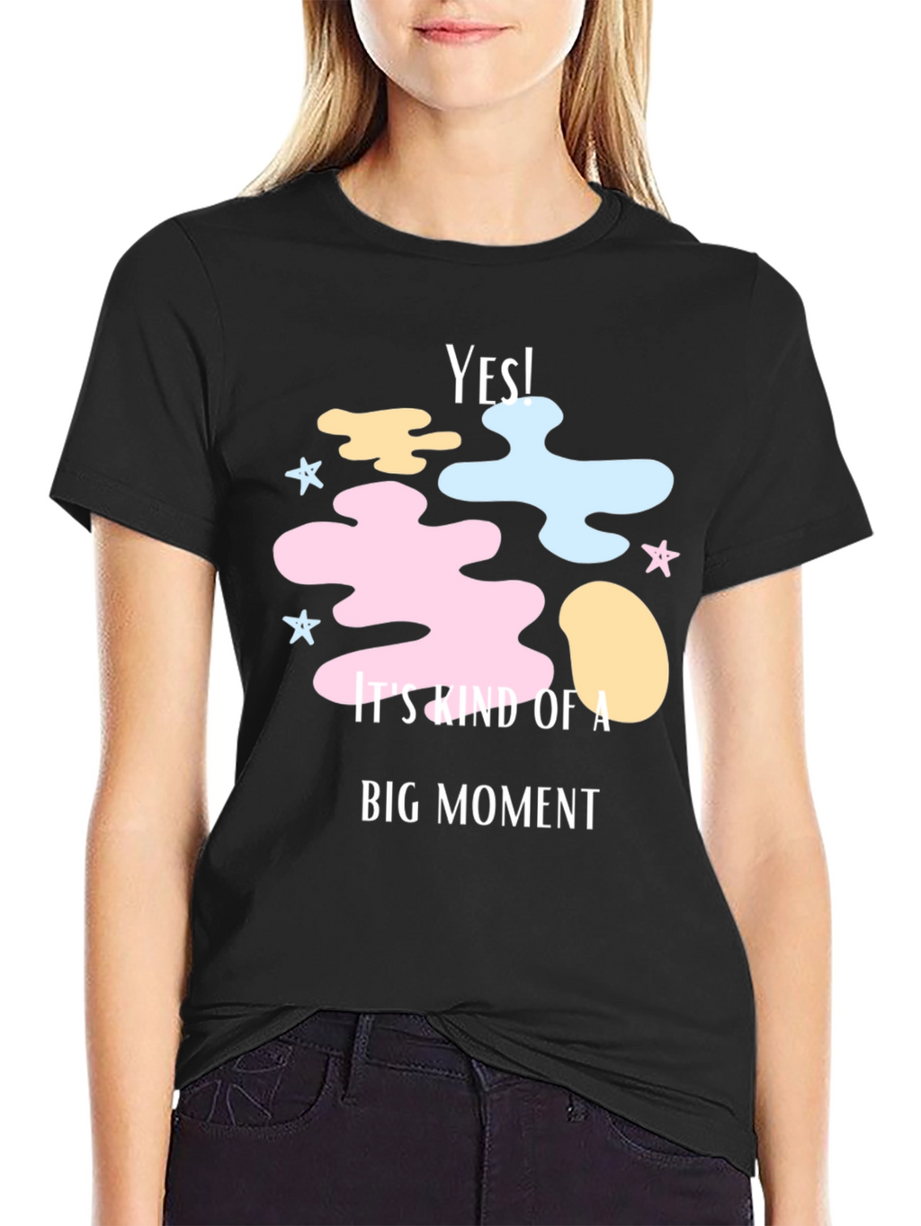 Yes! Big Moment Graphic Tee - Soft Cotton Blend