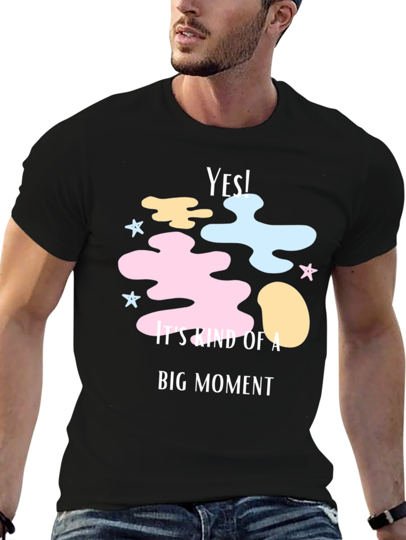 Yes! Big Moment Graphic Tee - Soft Cotton Blend