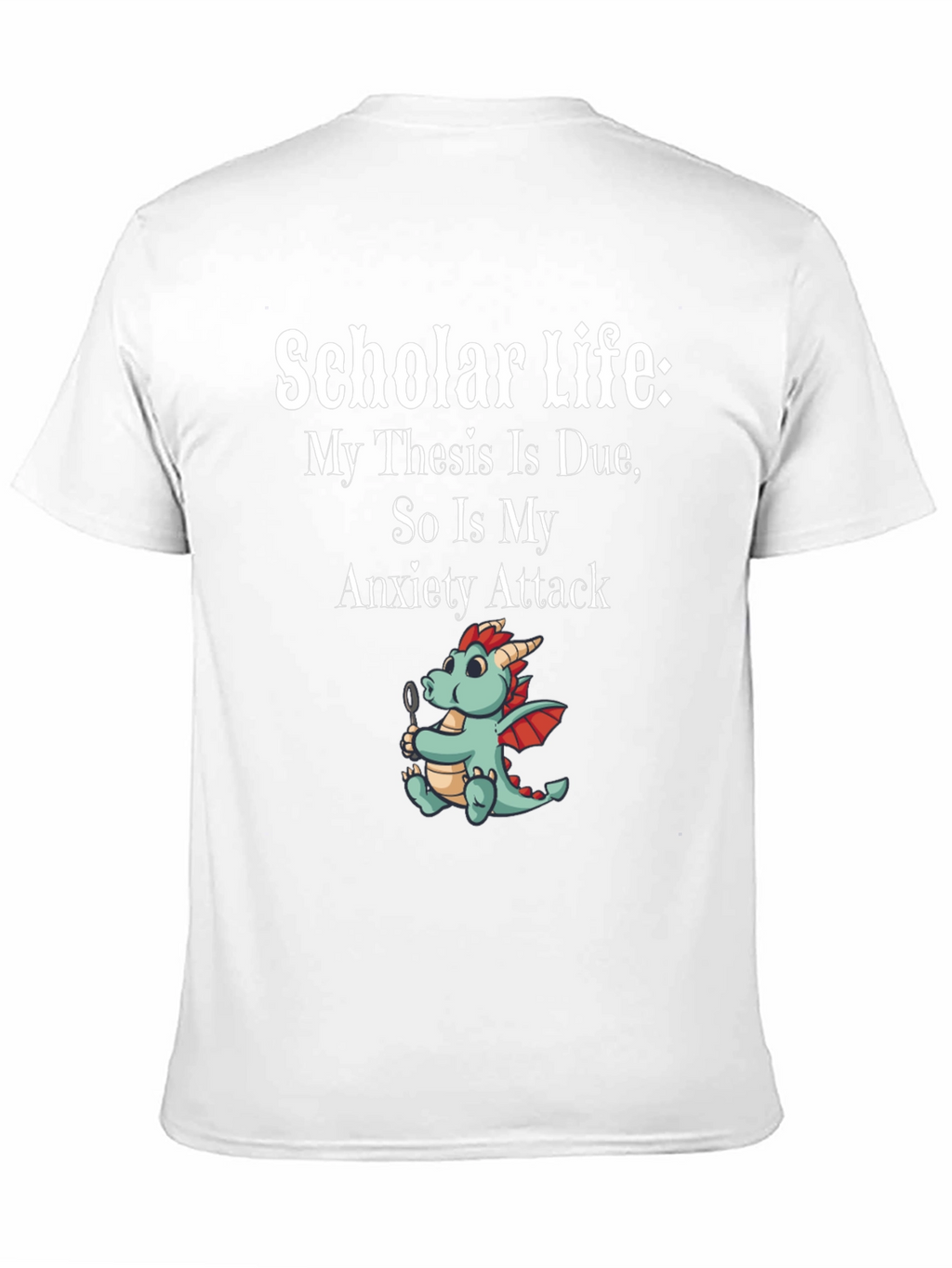 Scholar Life Thesis Due Anxiety Attack Graphic Tee