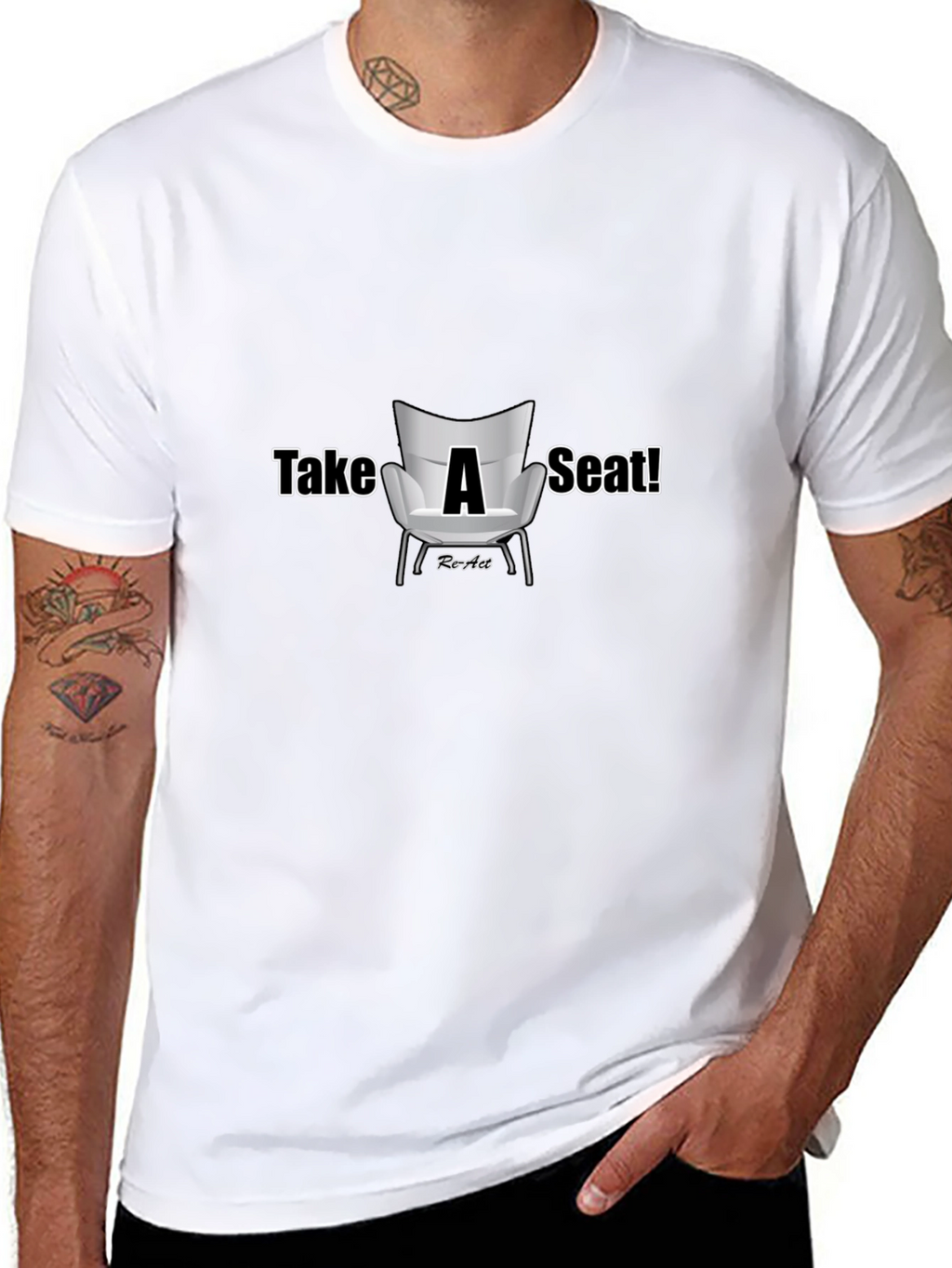 Take A Seat Graphic T-Shirt - Casual Style