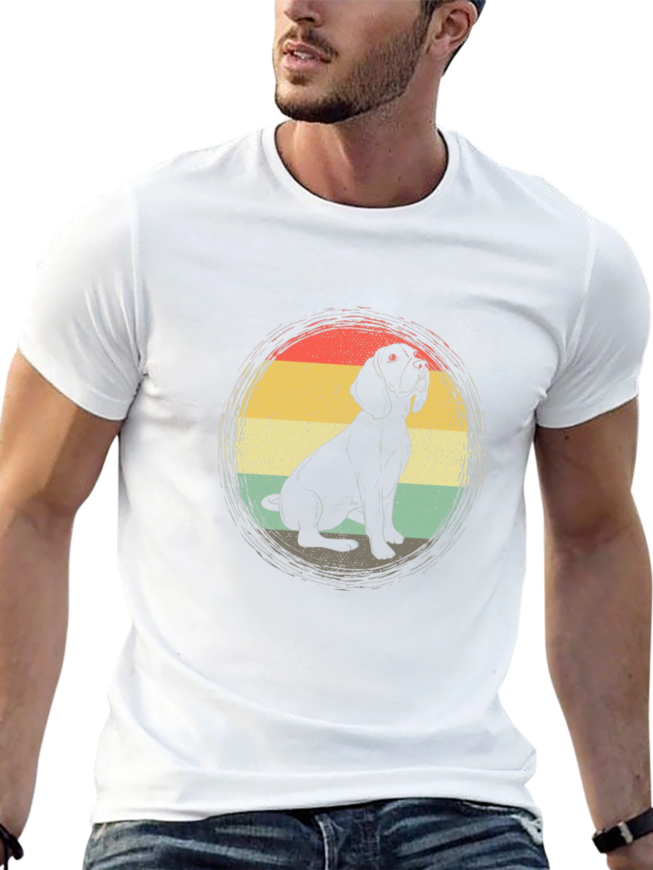Retro Beagle Dog Graphic Tee