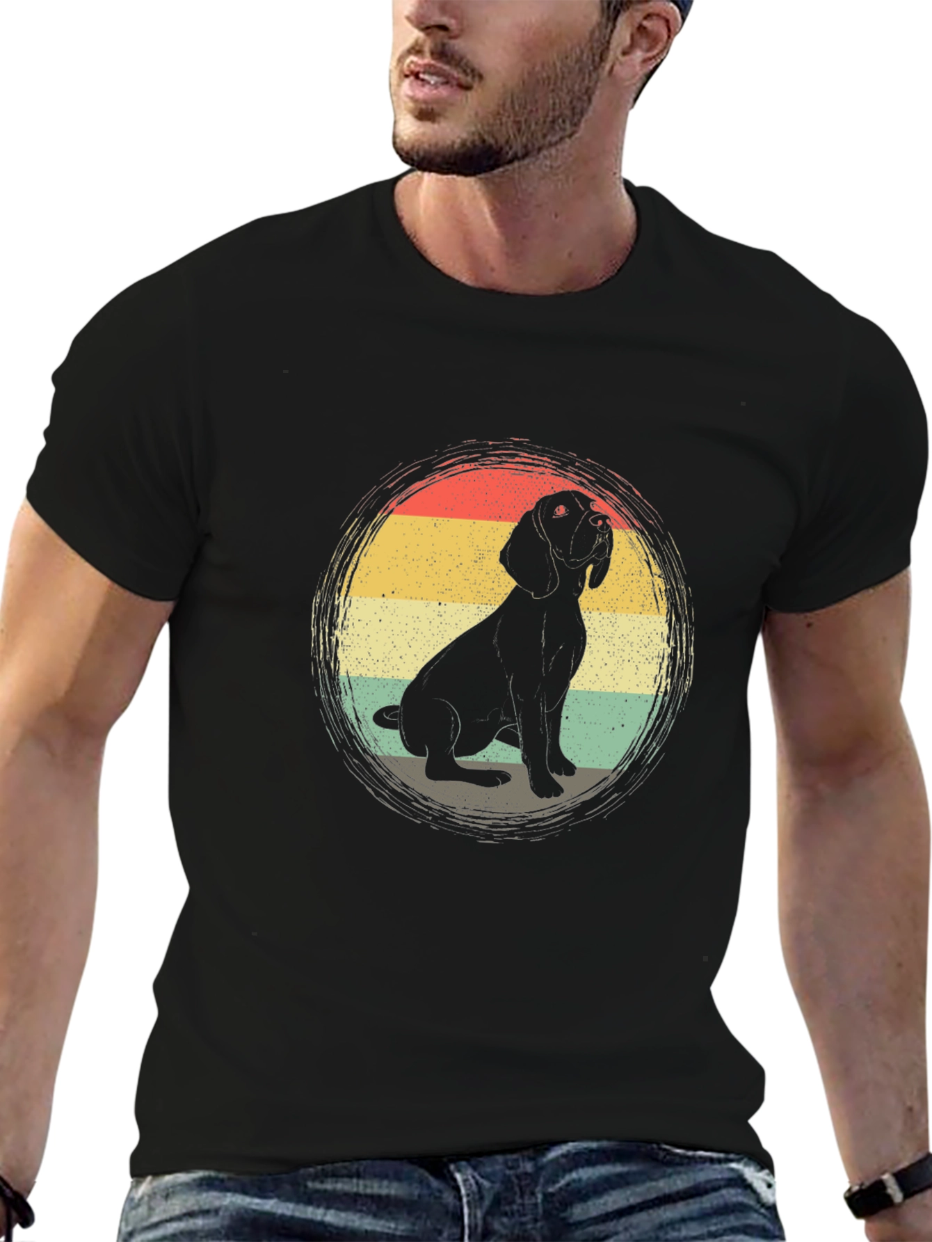 Retro Beagle Dog Graphic Tee