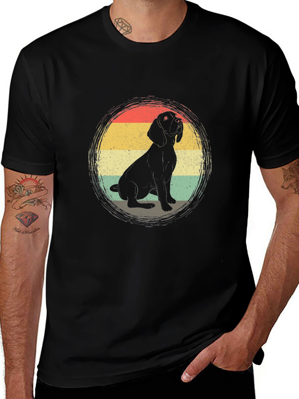 Retro Beagle Dog Graphic Tee