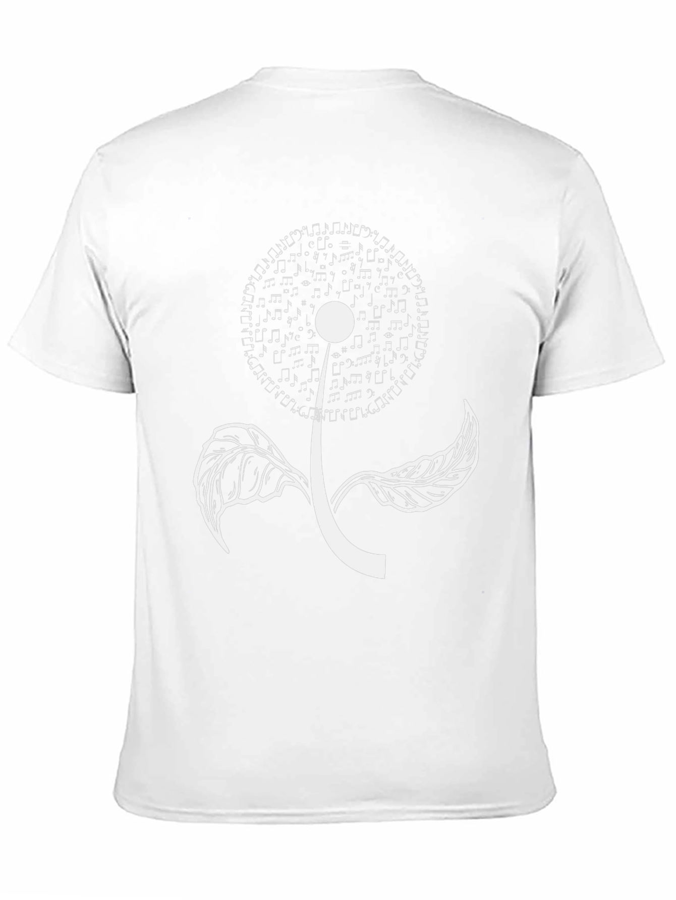 Musical Dandelion Black T-Shirt