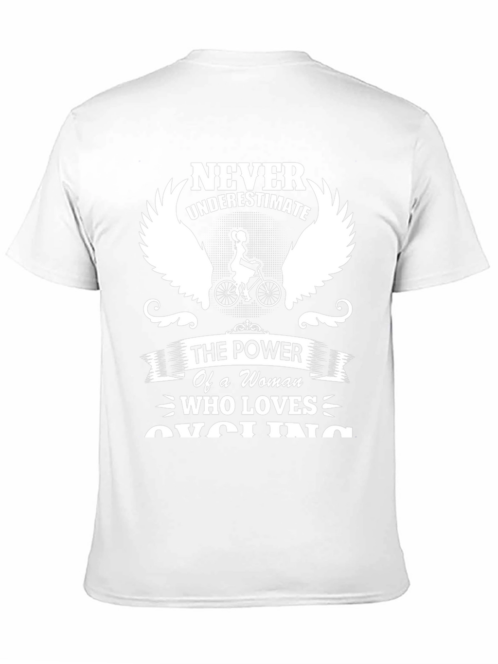 Never Underestimate Cycling Womans T-shirt