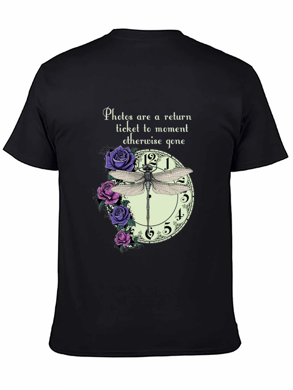Dragonfly Clock Photos T-Shirt