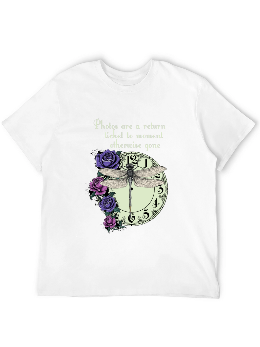 Dragonfly Clock Photos T-Shirt