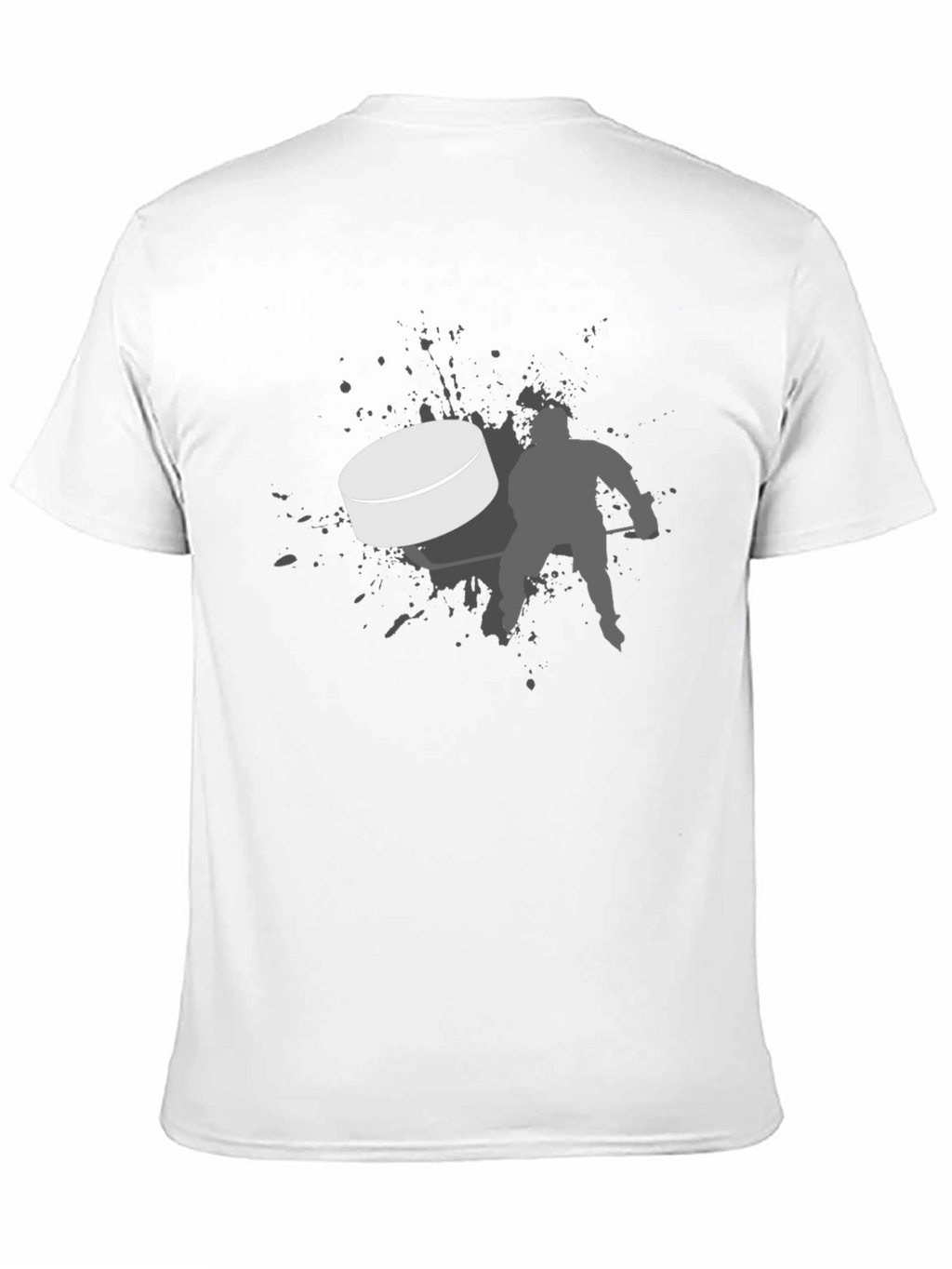 Hockey Puck T-Shirt - Black Graphic Tee