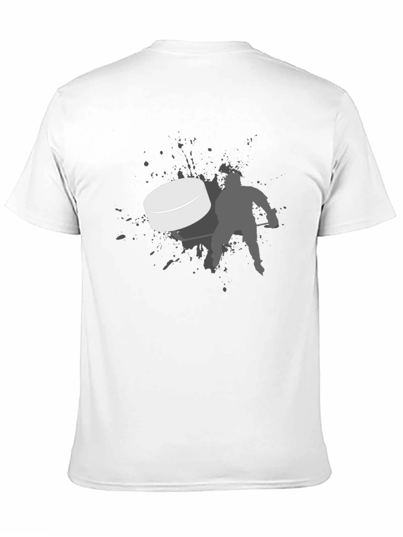 Hockey Puck T-Shirt - Black Graphic Tee