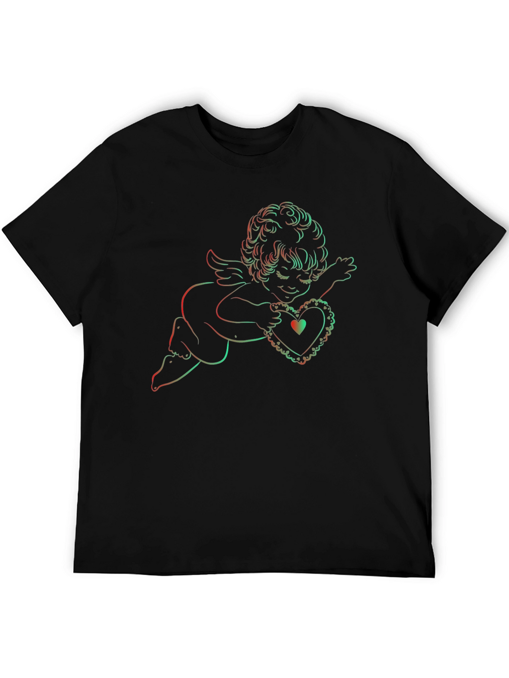 Cherub Heart Graphic Tee - Black