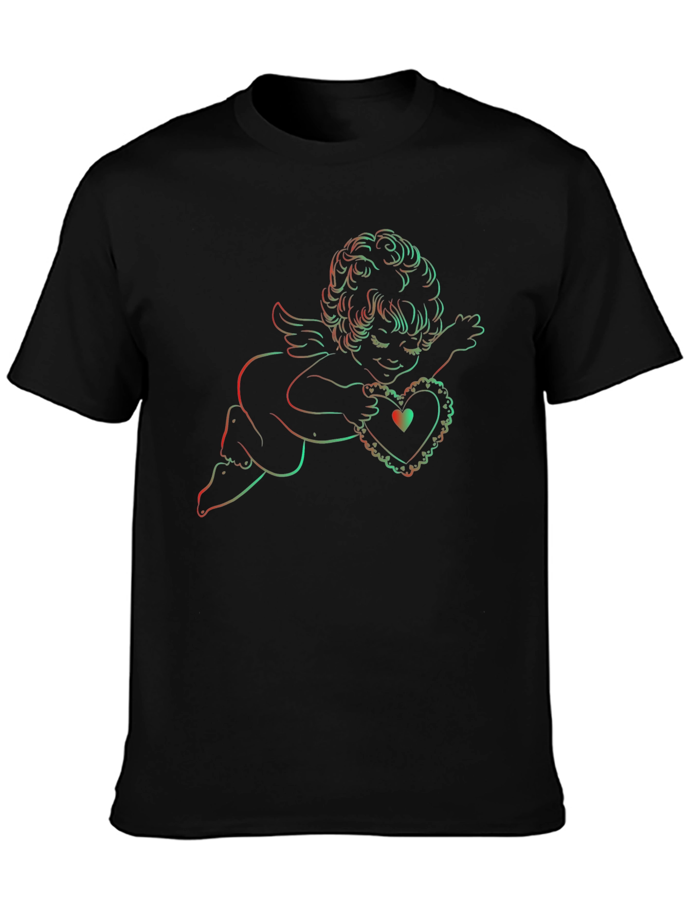 Cherub Heart Graphic Tee - Black