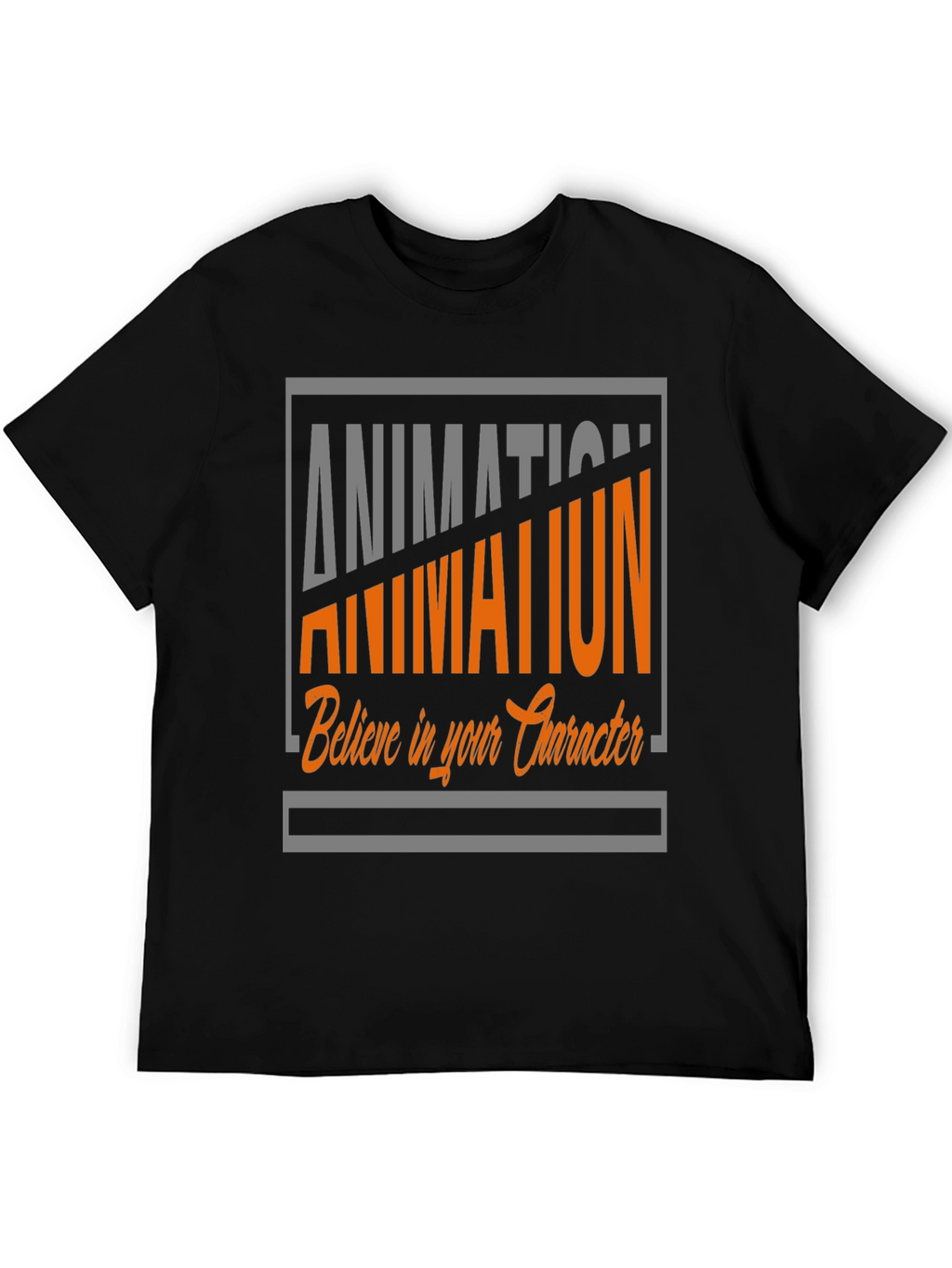 Animation Graphic Tee - Believe in Your Character T-Shirt