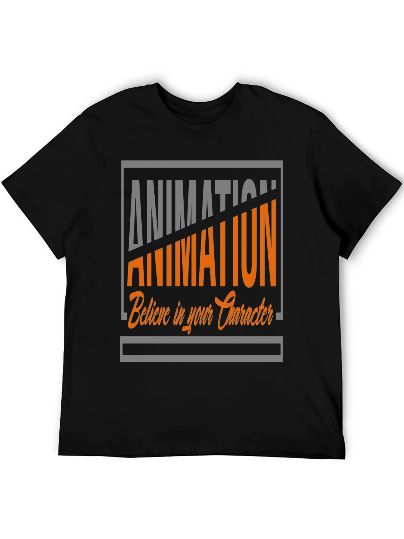 Animation Graphic Tee - Believe in Your Character T-Shirt