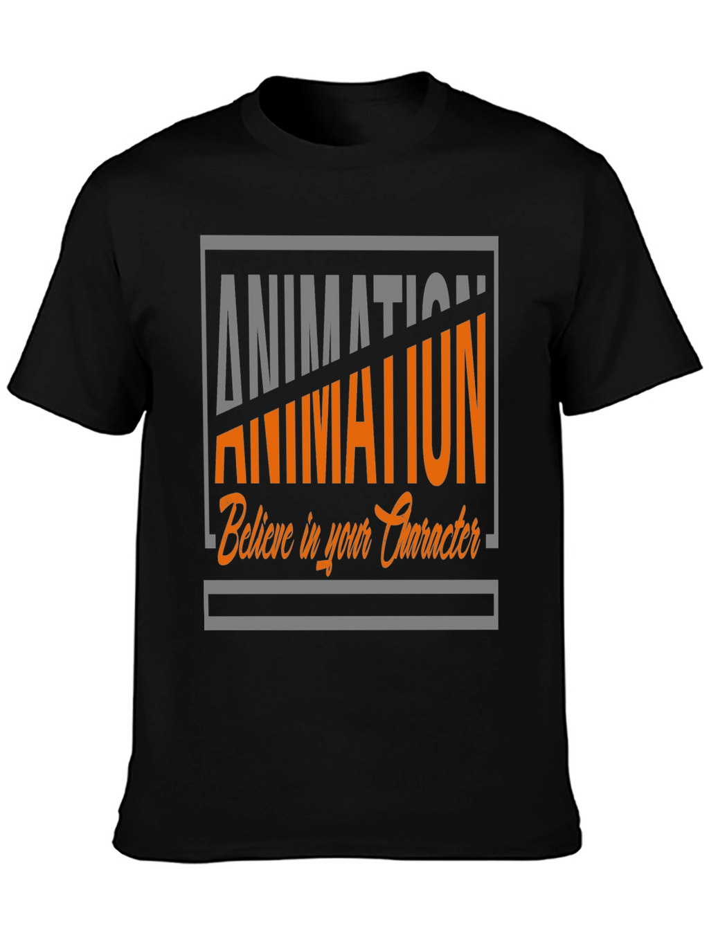 Animation Graphic Tee - Believe in Your Character T-Shirt