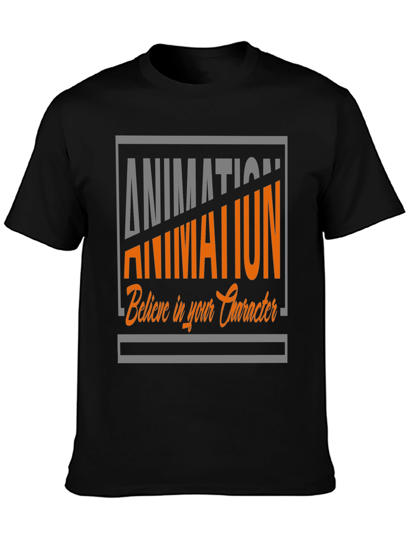 Animation Graphic Tee - Believe in Your Character T-Shirt