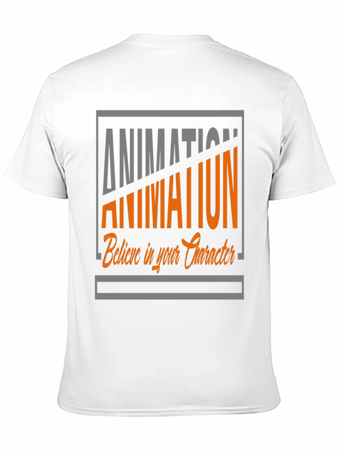 Animation Graphic Tee - Believe in Your Character T-Shirt