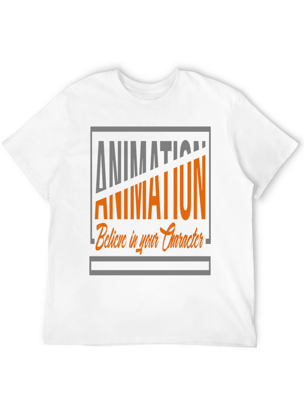 Animation Graphic Tee - Believe in Your Character T-Shirt