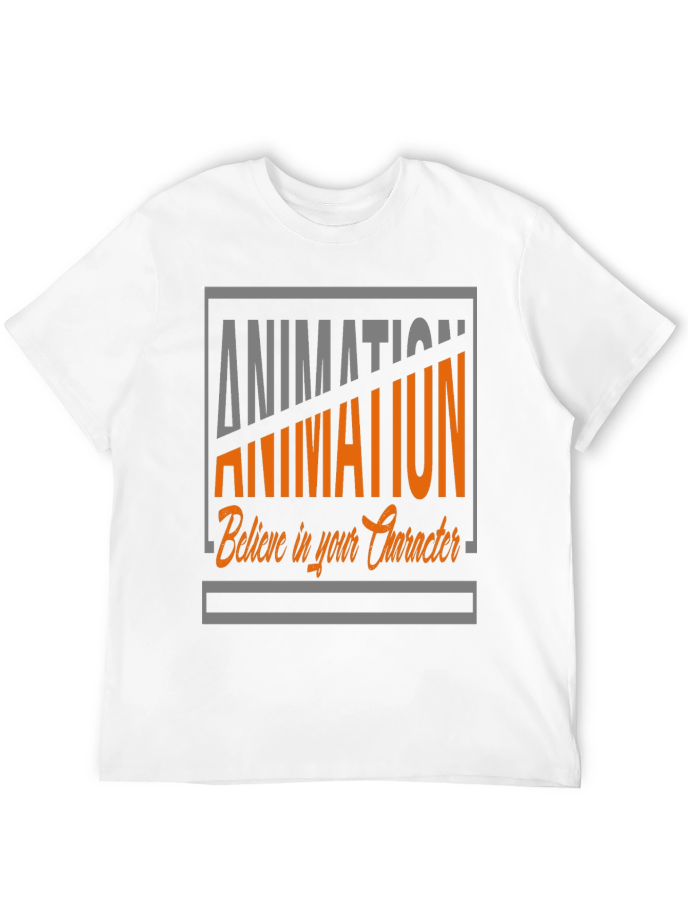 Animation Graphic Tee - Believe in Your Character T-Shirt