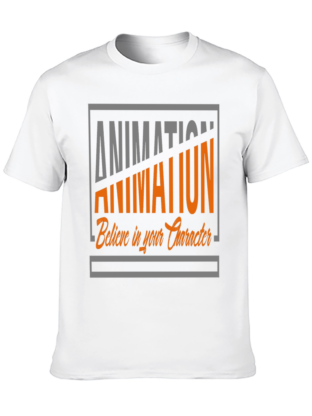Animation Graphic Tee - Believe in Your Character T-Shirt