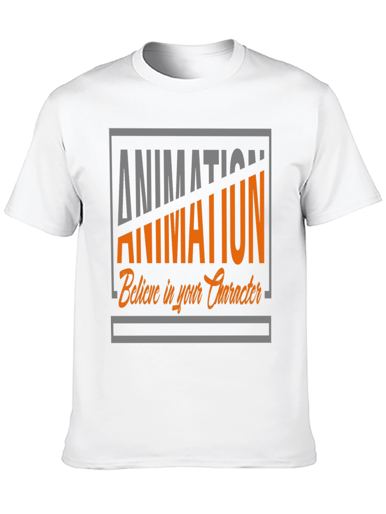 Animation Graphic Tee - Believe in Your Character T-Shirt