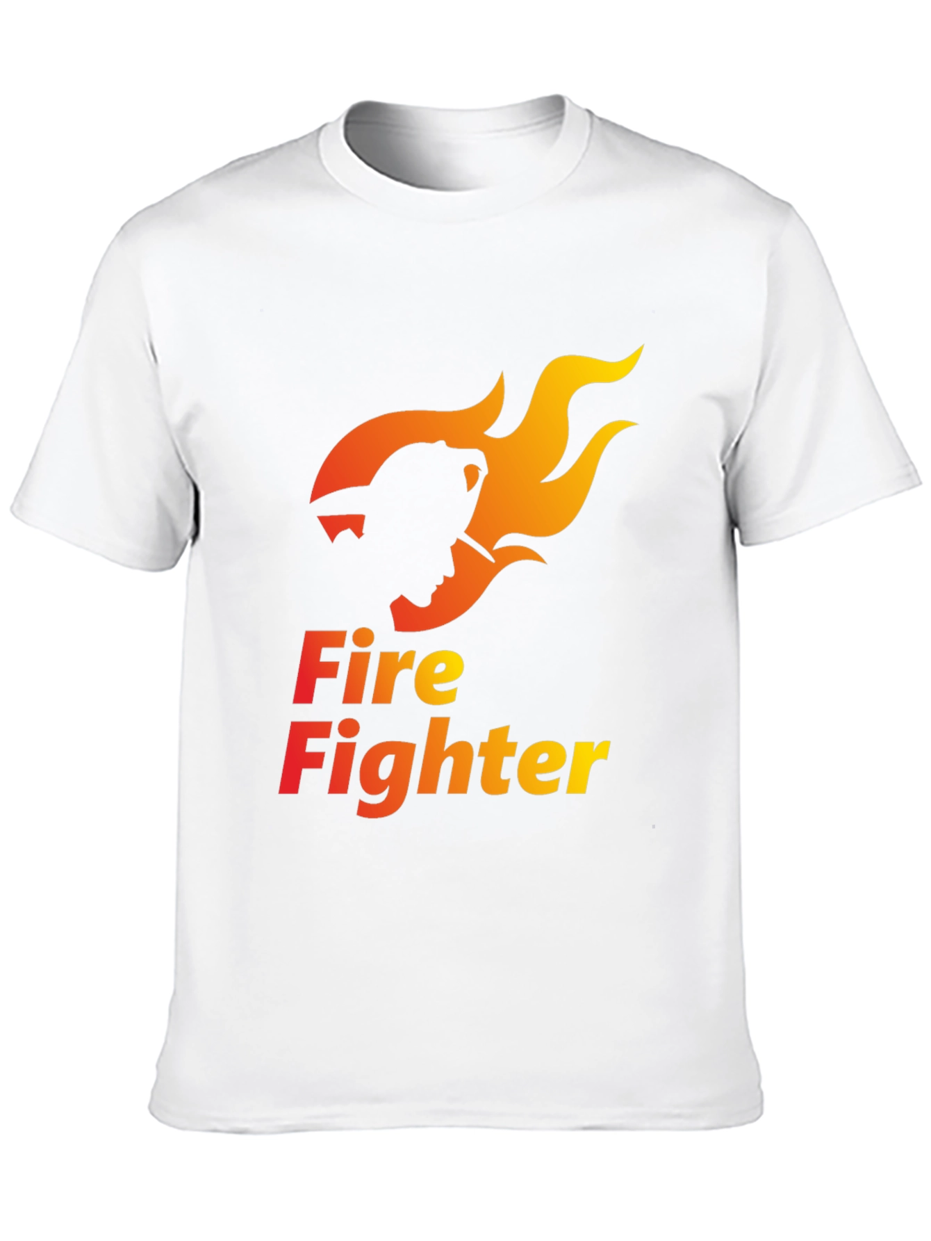 Firefighter Graphic Tee - Black Cotton Comfort