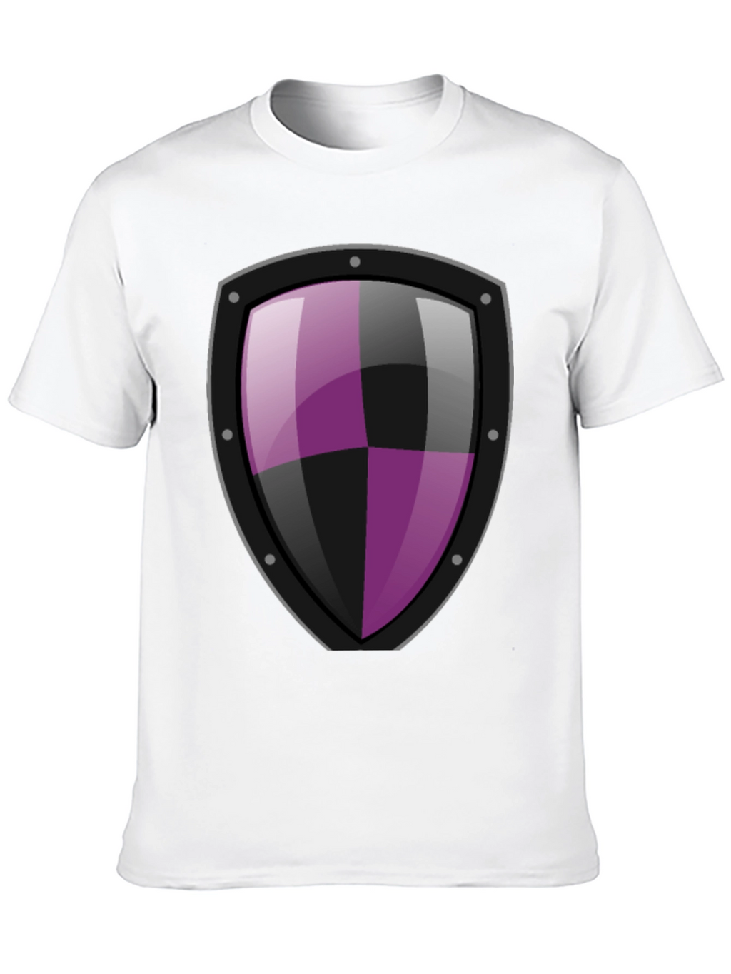 Shield Graphic T-Shirt - Black Cotton Tee