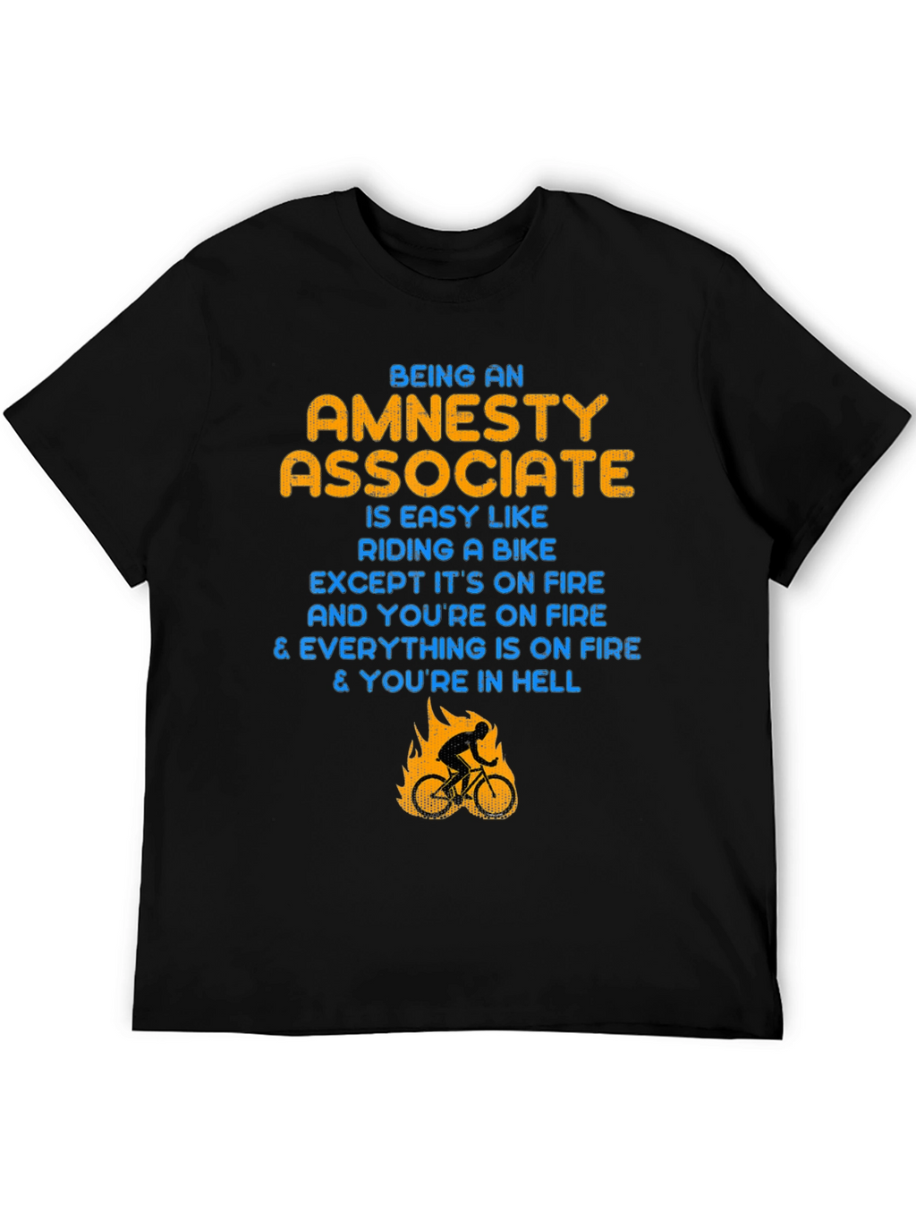Amnesty Associate T-Shirt: Riding a Bike in Hell