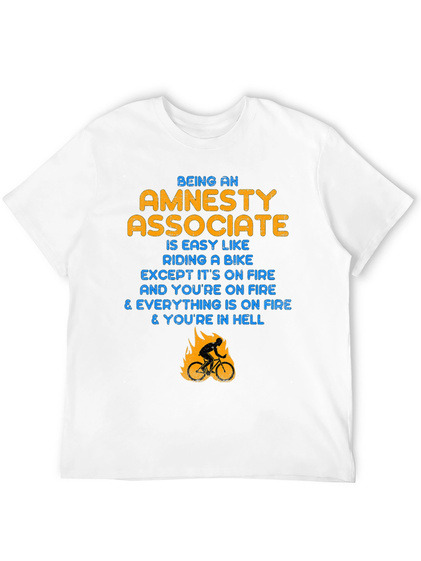 Amnesty Associate T-Shirt: Riding a Bike in Hell